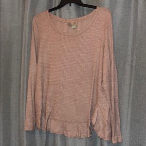 Anthropologie Waffle knit Top